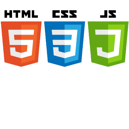 HTML, CSS, and JS logos
